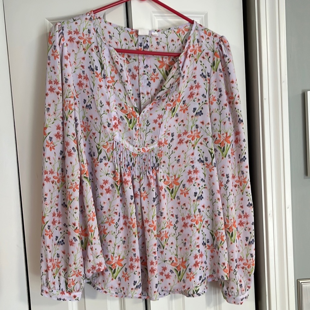 Pink Floral Gap Size Medium Tunic